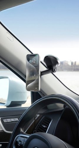iOttie Velox Qi2 Wireless Dashboard & Windshield Car Mount - Carbon Black BUY IN EUROPE