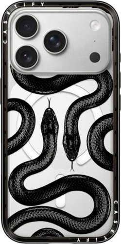CASETiFY - Compact Case MagSafe Compatible for Apple iPhone 18 Pro and 17 Pro Devices - Black Kingsnake