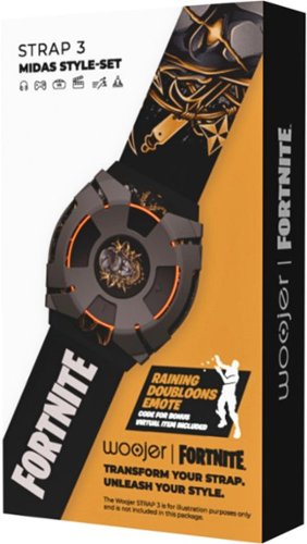 Woojer Fortnite Strap 3 Ring, Armor & Belt Style-set - Midas Edition - Black, Golden WORLDWIDE DELIVERY