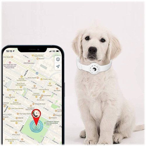 SaharaCase Adjustable Silicone Dog Collar for Apple AirTag (Large Dogs) - White WHERE TO BUY