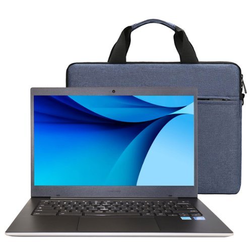 Samsung - Galaxy Chromebook Go 14" Laptop 4GB RAM, 64GB, ChromeOS with Bag - Silver