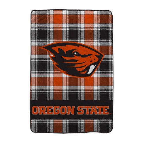Pegasus - Oregon State Beavers 66" x 95" Oversized Plaid FAN-mily Ultra Cozy Blanket - Multicolor-Front_Standard 