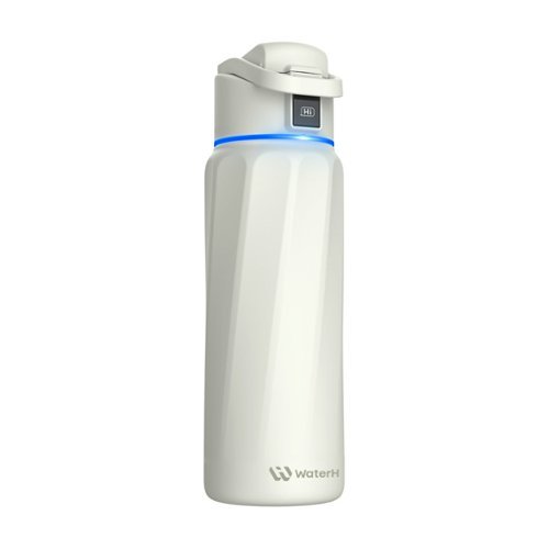 WaterH - BOOST Smart Water Bottle 32 oz - White-Front_Standard 