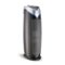GermGuardian - 22" Air Purifier Tower with True HEPA Pure Filter & UV-C for 743 Sq Ft Rooms, AC4825DLX - Black/Silver-Front_Standard