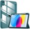 DTTO - Case for iPad (A16) 11-inch 2025 and iPad 10th Generation 10.9 Inch 2022, Clear Back and TPU Shockproof Frame Cover - Teal-Front_Standard