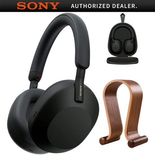 Sony WH 1000XM5 Wireless Noise Canceling Headphones, Black + Wood