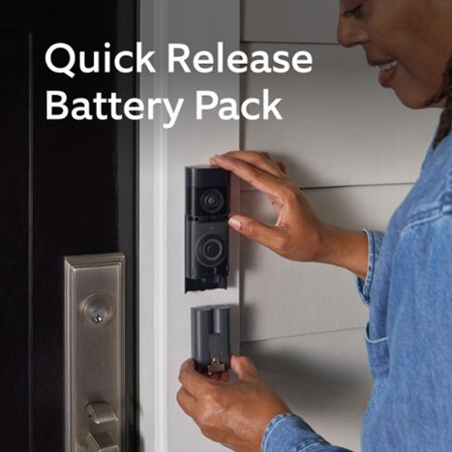 Ring Battery Doorbell Plus (newest model) Retinal 2K with wide-angle video, up to 6x Zoom, Night Vision and Battery Pack - Nickel Silver WORLDWIDE DELIVERY