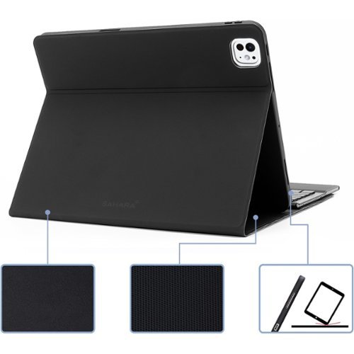 SaharaCase Navigate Series Keyboard Case with Track Pad for Apple iPad Pro (M4) 11 2024 - Black GLOBAL SHIPPING