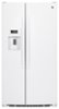 GE - 25.4 Cu. Ft. Side-by-Side Refrigerator - White-Front_Standard