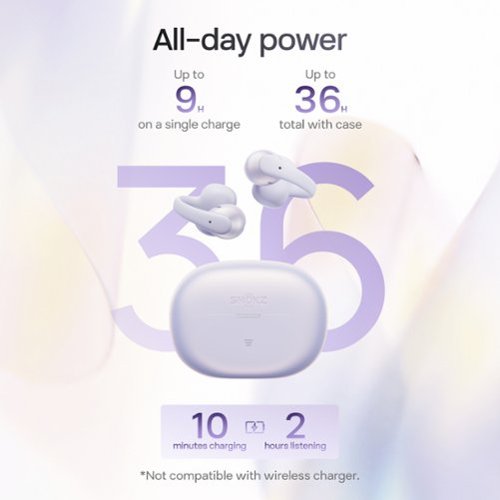 Shokz OpenDots Air Open-Ear Clip-On True Wireless Bluetooth Earbuds - Daybreak Purple BUY IN SAUDI ARABIA