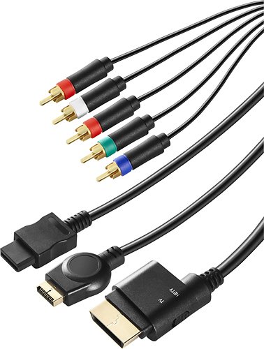  Insignia™ - 7' Universal Gaming Component Cable for Xbox 360, PlayStation 2, PlayStation 3 and Wii