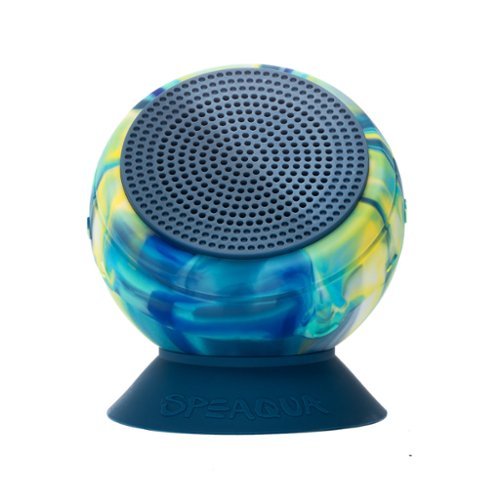 Speaqua - Barnacle Pro 2.0 Portable Waterproof Bluetooth Speaker with Built in Storage (2,000 songs) - Macaw