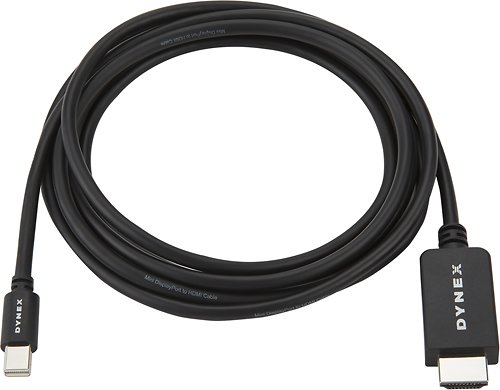  Dynex™ - 6' Mini DisplayPort-to-HDMI Cable - Black