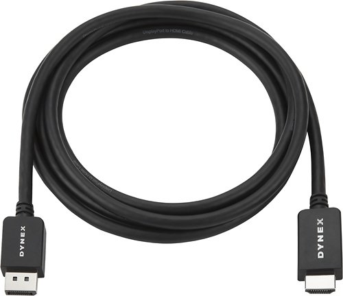  Dynex™ - 6' DisplayPort-to-HDMI Cable - Black