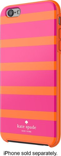  kate spade new york - Kinetic Stripe Hybrid Hard Shell Case for Apple® iPhone® 6 Plus - Pink/Orange