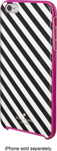  kate spade new york - Diagonal Stripe Hybrid Hard Shell Case for Apple® iPhone® 6 Plus - Black/Cream