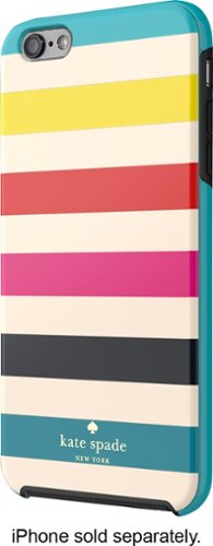  kate spade new york - Candy Stripe Hybrid Hard Shell Case for Apple® iPhone® 6 Plus - Turquoise/Yellow/Orange/Pink/Navy