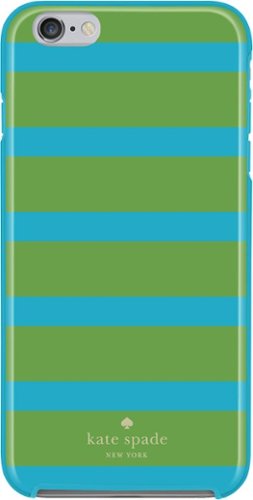  kate spade new york - Kinetic Stripe Hybrid Hard Shell Case for Apple® iPhone® 6 Plus and 6s Plus - Blue/Green