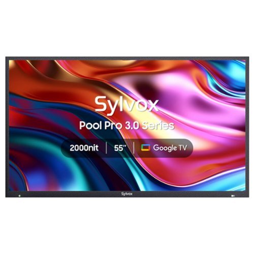 Sylvox - 55" Pool Pro3.0 Series Full Sun Smart Outdoor TV, 2000 Nit 4K UHD HDR, Google TV, IP55 Waterproof, WiFi Bluetooth (2025)