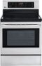 LG - 6.3 Cu. Ft. Self-Cleaning Freestanding Electric Convection Range - Stainless Steel-Front_Standard