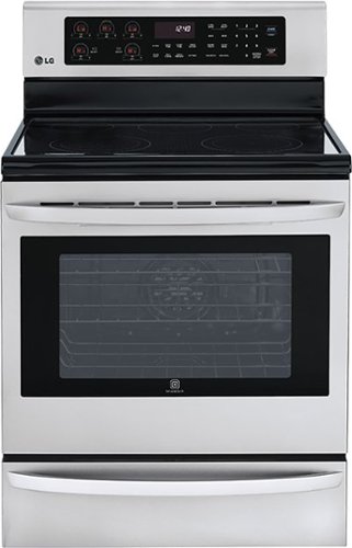  LG - 30&quot; Self-Cleaning Freestanding Electric Convection Range - Stainless Steel