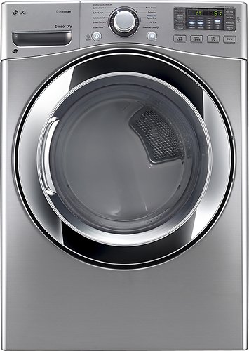  LG - SteamDryer 7.4 Cu. Ft. 10-Cycle Electric Dryer with Steam