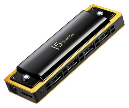 j5create - Harmonica 4-Port USB 3.0 Hub - Black