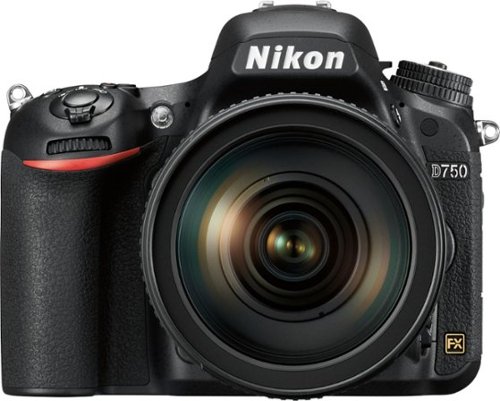  Nikon - D750 DSLR Video Camera with AF-S NIKKOR 24-120mm f/4G ED VR Lens - Black