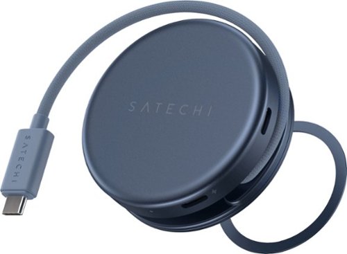 Satechi - OntheGo™ 5-in-1 Multiport Adapter for Macbook Neo, Macbooks iPhone and iPad - Indigo