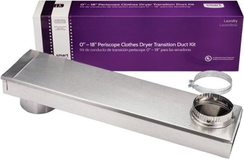 Smart Choice - 0"–18" Periscope Clothes Dryer Transition Duct Kit - Silver