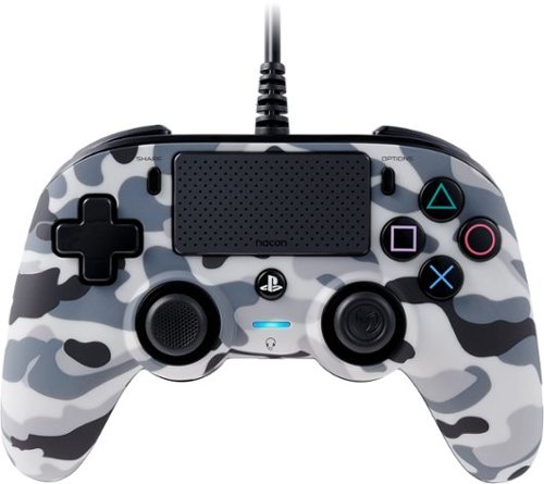 Nacon - Wired Controller for Playstation 4 & Windows - Arctic Camo-Front_Standard 