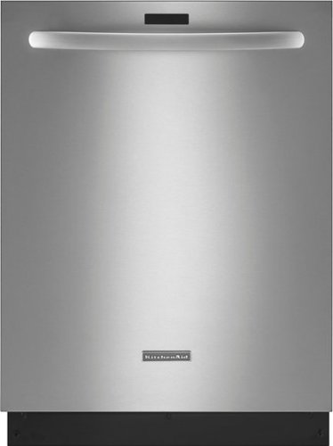  KitchenAid - Top Control Built-In Dishwasher with Stainless Steel Tub, Clean Water Wash System, 43dBA - Stainless Steel