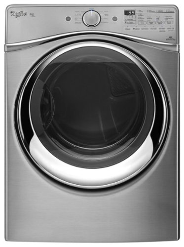  Whirlpool - Duet 7.4 Cu. Ft. 10-Cycle Electric Dryer with Steam - Diamond Steel