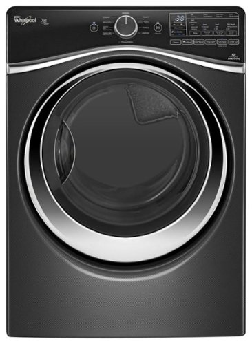  Whirlpool - Duet 7.4 Cu. Ft. 10-Cycle Electric Dryer with Steam - Black Diamond