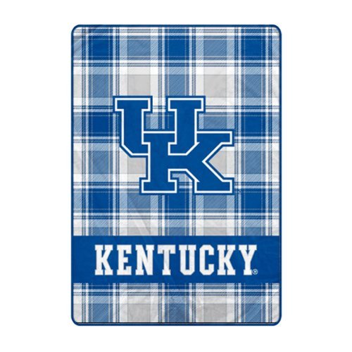 Pegasus - Kentucky Wildcats 66" x 95" Oversized Plaid FAN-mily Ultra Cozy Blanket - Multicolor-Front_Standard 
