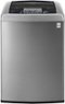 LG - 4.3 Cu. Ft. 8-Cycle High-Efficiency Top-Loading Washer - Graphite Steel-Front_Standard