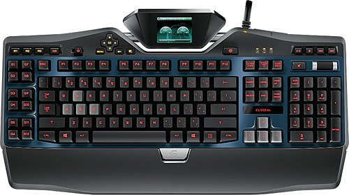  Logitech - G19s Gaming Keyboard - Black/Silver
