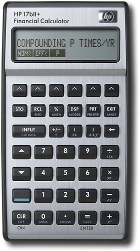 HP - 17bII+ Financial Calculator - Gray-Front_Standard 