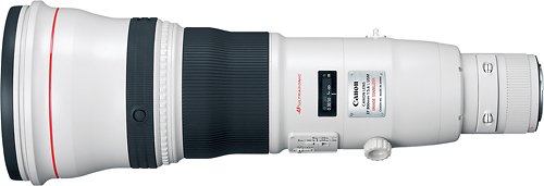 Canon - EF 800mm f/5.6L IS USM Super-Telephoto Lens for EOS Cameras - White