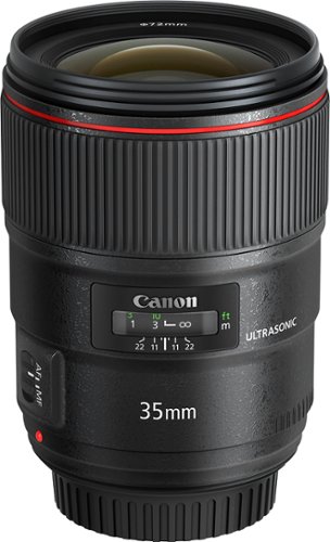  Canon - EF 35mm f/1.4L USM Wide-Angle Lens - Black
