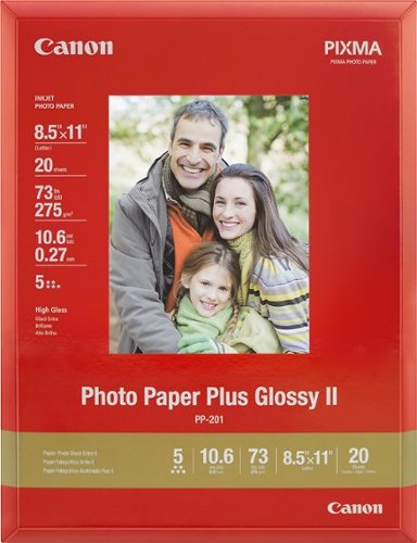  Canon - 20-Pack 8.5&quot; x 11&quot; Glossy Photo Paper - White