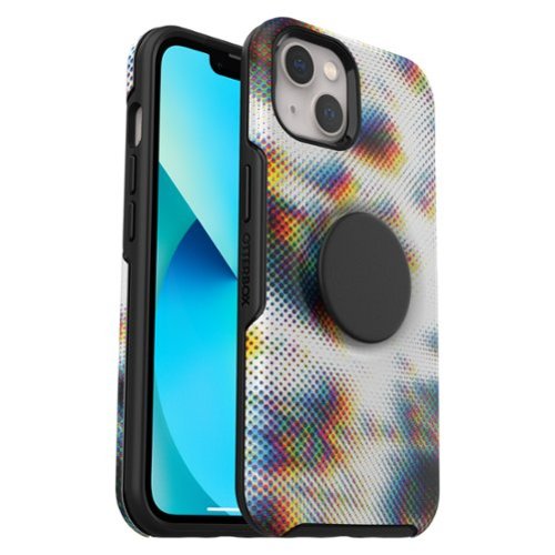 OtterBox - Otter + Pop Symmetry Antimicrobial Case with PopGrip for Apple iPhone 13 - Digitone-Front_Standard 