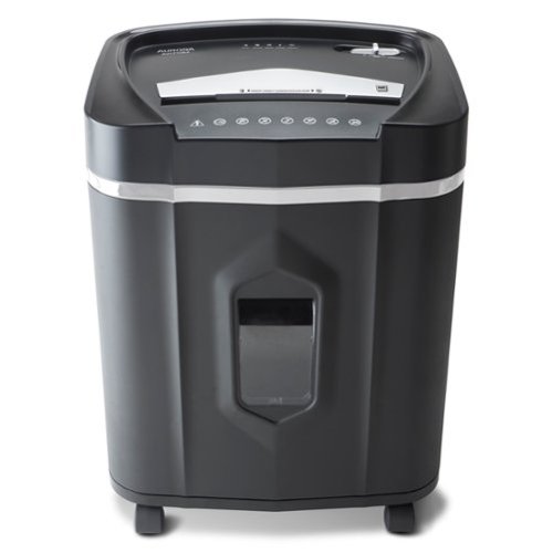 Aurora - AU1210MA Professional Grade High Security 12-Sheet Micro-Cut Paper Shredder /CD Credit Card/ 60 Minutes Run Time - Black-Front_Standard 