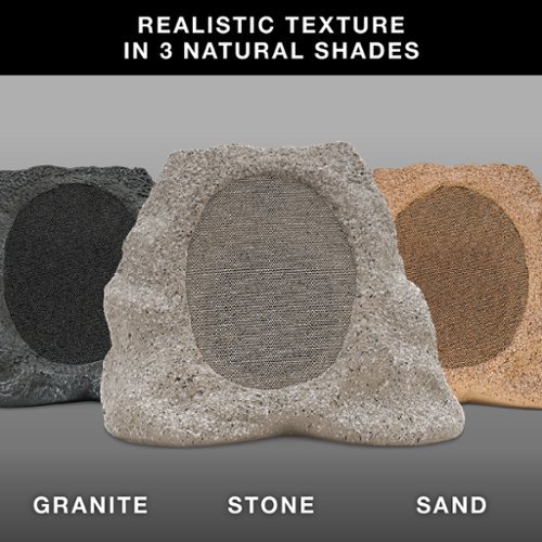 Victrola Outdoor Wireless Bluetooth Solar Rock Speaker Connect (Each) - Sand WHERE TO BUY