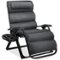 Best Choice Products - Oversized Zero Gravity Chair, Folding Recliner w/ Removable Cushion, Side Tray - Fossil Gray-Front_Standard