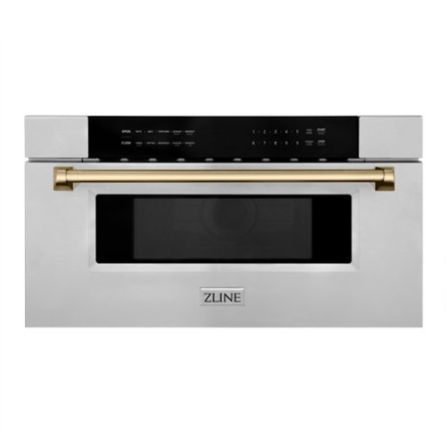 ZLINE - 30" 1.2 cu. ft. Built-In Microwave Drawer in Stainless Steel with Champagne Bronze Accents - Stainless Steel and Champagne Bronze Accents - image 2