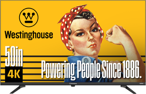 Westinghouse - 50" Smart ROKU TV, 4K UHD Flat Screen, Wi-Fi, Bluetooth, Mobile App, AirPlay, Alexa & Google Assistant-Front_Standard 