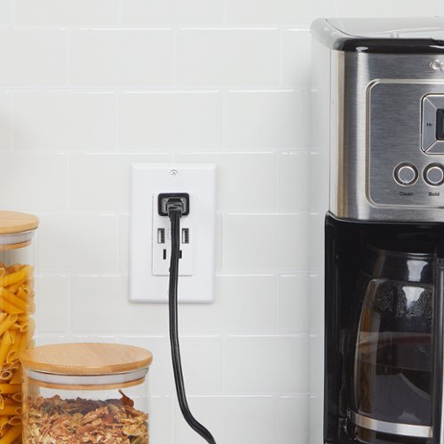 Geeni Current Plus Charge 2-Outlet/2-USB Smart Outlet - White WORLDWIDE DELIVERY