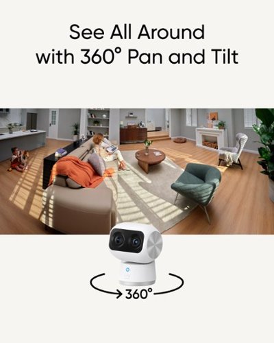 eufy S350 Indoor Wired 4K PTZ Security Camera with Dual Lens - White GLOBAL SHIPPING