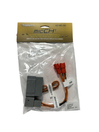 Maestro - Factory Microphone Retention Wire Harness Adapter for Select Chrysler Vehicles - Black